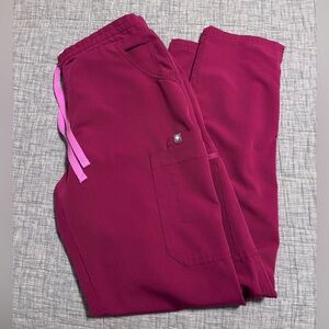 Figs Magenta Scrub Pants